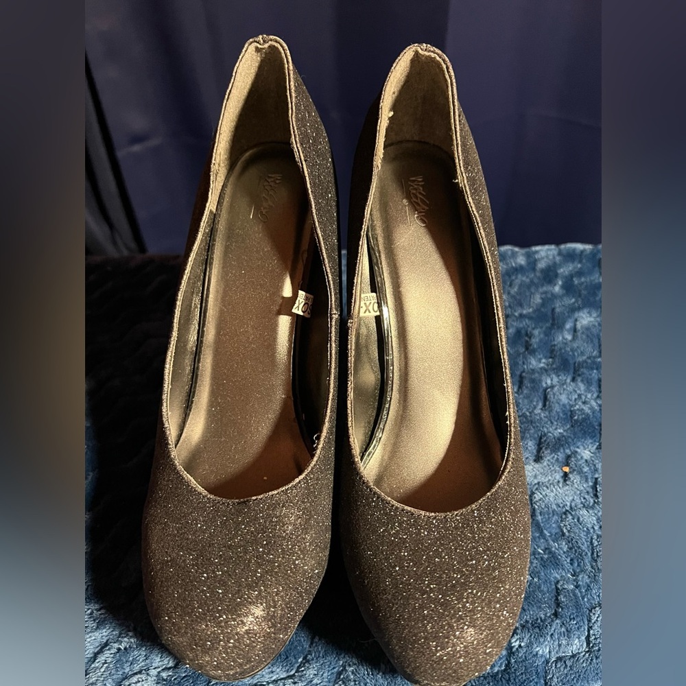 Mossimo Supply Co. Black Glitter Heels